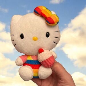 Hello Kitty Rainbow Plush Toy